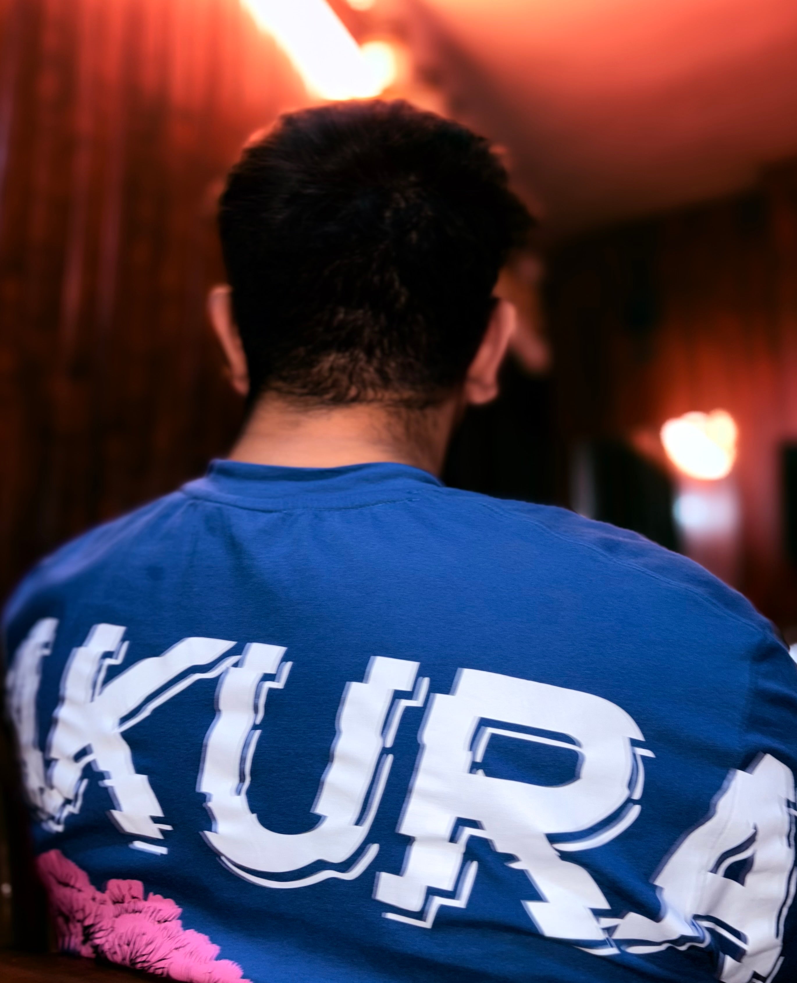 "Sakura" Royal Blue oversized-Tshirt Main image