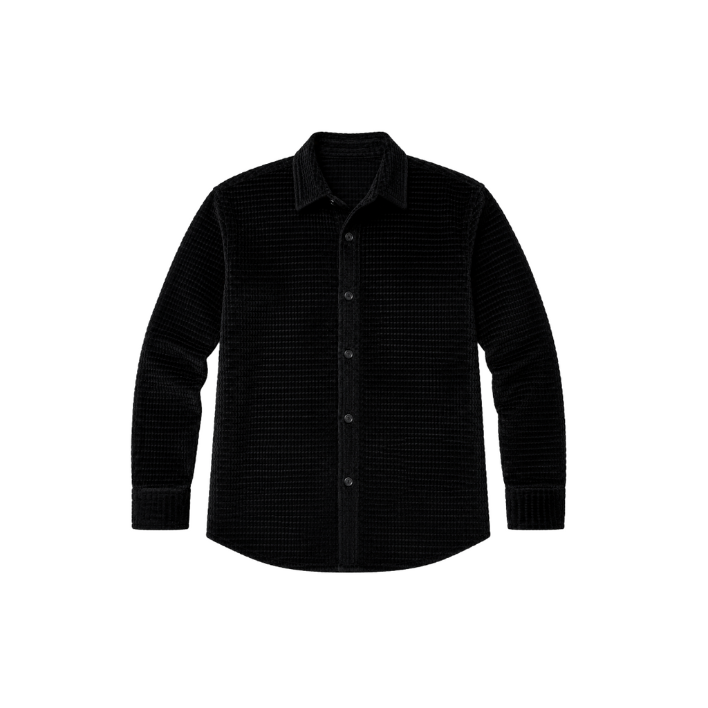 Rabbit Velvet Fabric Black Shirts