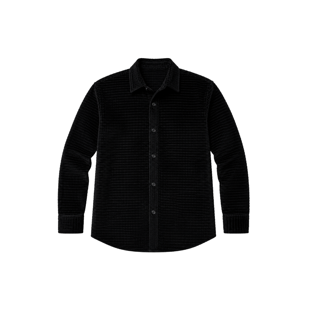 Rabbit Velvet Fabric Black Shirts